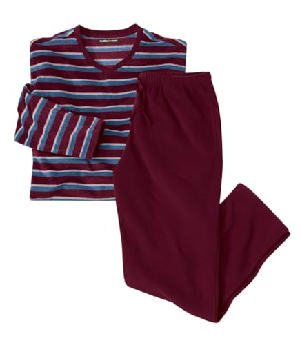 ATLAS FOR MEN - Schlafanzug aus Microfleece - Fleece Schlafanzug Herren - Schlafanzug Herren Lang Warm - Fleece Pyjama Herren - Warmer Schlafanzug Herren - In großen Größen erhältlich von ATLAS FOR MEN