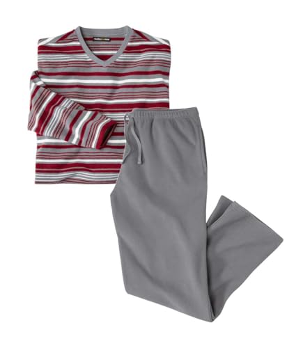ATLAS FOR MEN - Schlafanzug aus Microfleece - Fleece Schlafanzug Herren - Schlafanzug Herren Lang Warm - Fleece Pyjama Herren - Warmer Schlafanzug Herren - In großen Größen erhältlich von ATLAS FOR MEN