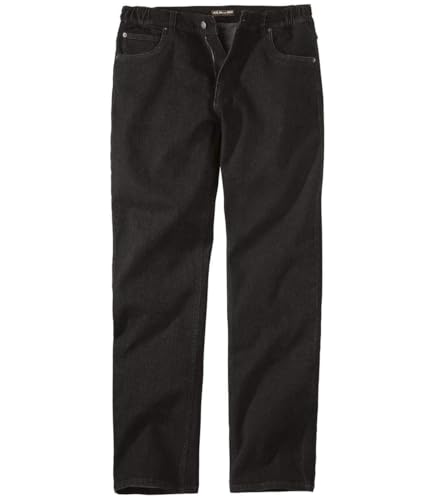 ATLAS FOR MEN - Schwarze Regular-Jeans Stretch Komfort - 66 von ATLAS FOR MEN