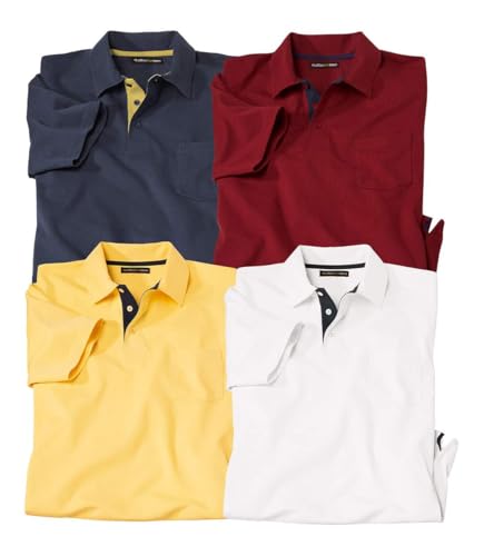 ATLAS FOR MEN - Sportwear Poloshirt 4er-Set - XXL von ATLAS FOR MEN