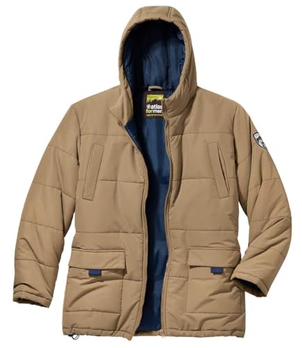 ATLAS FOR MEN - Wattierter Parka mit vielen Taschen - Parka Taschen und Kapuze - Daunenjacke Herren - Gefütterte Jacke Herren - In großen Größen erhältlich von ATLAS FOR MEN