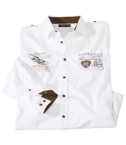 ATLAS FOR MEN - Weißes Pilotenhemd - XXL von ATLAS FOR MEN