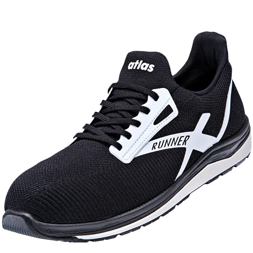 Atlas Runner 25 ESD Sicherheitschuhe Arbeitsschuhe für Herren und Damen S1P leicht, atmungsaktiv, Stahlkappe, Durchtrittschutz, ESD Weite 10 Größe 43 von Atlas