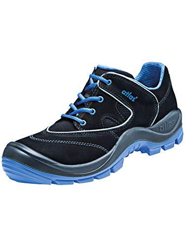 Atlas Unisex 46400s343 SL 245 XP ESD S3 W.10 Halbschuhe Größe 43, Schwarz/Blau von ATLAS