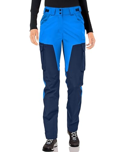 ATLASLAVA Wanderhose Damen Arbeitshose Softshellhose wasserdichte Leicht Outdoorhose Outdoor Hose für Damen Wandern Multi-Pocket Blue S von ATLASLAVA