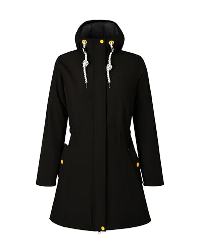 ATLASLAVA Wintermantel Damen Lang mit Kapuze Gefüttert Winterjacke Warmer von ATLASLAVA