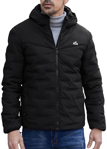 ATLASLAVA Herren Daunenjacke Warme MäNner Winterjacke WintermäNtel Lightweight Outdoor Puffer Jacke Kapuze Schwarz 4XL ATLASLAVA Herren Daunenjacke Warme MäNner Winterjacke WintermäNtel Lightweight Outdoor Puffer Jacke Kapuze Schwarz 4XL von ATLASLAVA