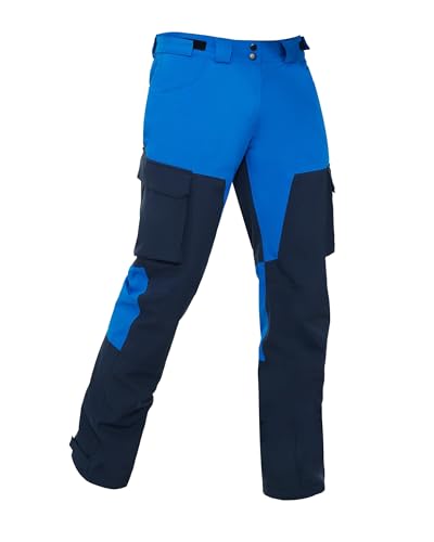 ATLASLAVA Herren Outdoorhose Trekkinghose Winddicht Softshellhose Wanderhose Funktionshose Cargohose Blue-M von ATLASLAVA