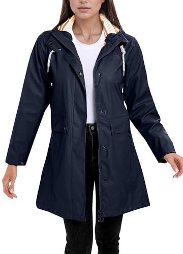 ATLASLAVA Regenjacke Damen Lang Wasserdicht Regenmantel mit Kapuze PU Trenchcoat für Outdoor Wandern Camping Saphirblau M ATLASLAVA Regenjacke Damen Lang Wasserdicht Regenmantel mit Kapuze PU Trenchcoat für Outdoor Wandern Camping Saphirblau M von ATLASLAVA