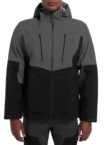 ATLASLAVA Regenjacke Herren Wasserdich mit Kapuze Atmungsaktiv Windbreaker Funktionsjacke Outdoorjacke Hardshelljacke 4 Taschen GREY XXL ATLASLAVA Regenjacke Herren Wasserdich mit Kapuze Atmungsaktiv Windbreaker Funktionsjacke Outdoorjacke Hardshelljacke 4 Taschen GREY XXL von ATLASLAVA