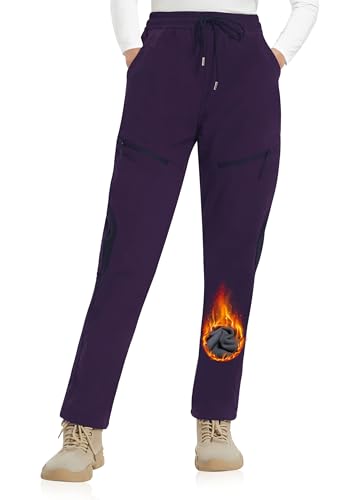 ATLASLAVA Skihose Damen Fleece Gefüttert Wasserdicht Softshellhose Wanderhose Winterhose Outdoor Hosen Winter ATLASLAVA Skihose Damen Fleece Gefüttert Wasserdicht Softshellhose Wanderhose Winterhose Outdoor Hosen Winter von ATLASLAVA