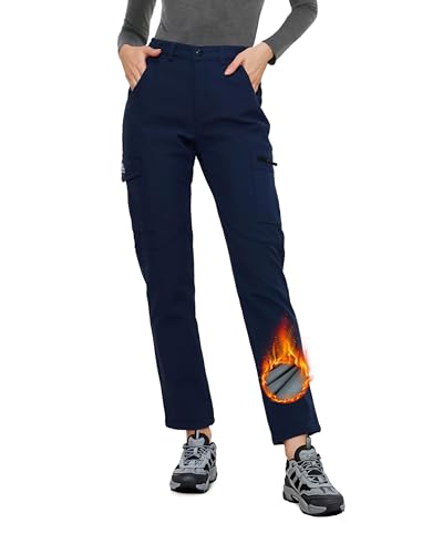 ATLASLAVA Skihose Damen Wasserdicht Wanderhose Fleece Gefüttert Softshellhose Warm Outdoor Hosen Winter ATLASLAVA Skihose Damen Wasserdicht Wanderhose Fleece Gefüttert Softshellhose Warm Outdoor Hosen Winter von ATLASLAVA