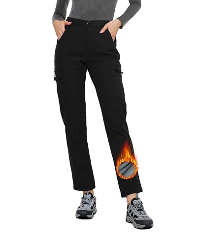 ATLASLAVA Skihose Damen Wasserdicht Wanderhose Fleece Gefüttert Softshellhose Warm Outdoor Hosen Winter ATLASLAVA Skihose Damen Wasserdicht Wanderhose Fleece Gefüttert Softshellhose Warm Outdoor Hosen Winter von ATLASLAVA