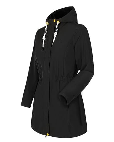 ATLASLAVA Softshellmantel Damen Lang Softshelljacke Übergangsmantel Wasserdicht Winterjacke Fleece gefüttert mantel Outdoor Übergangsjacke BLACK-3XL ATLASLAVA Softshellmantel Damen Lang Softshelljacke Übergangsmantel Wasserdicht Winterjacke Fleece gefüttert mantel Outdoor Übergangsjacke BLACK-3XL von ATLASLAVA