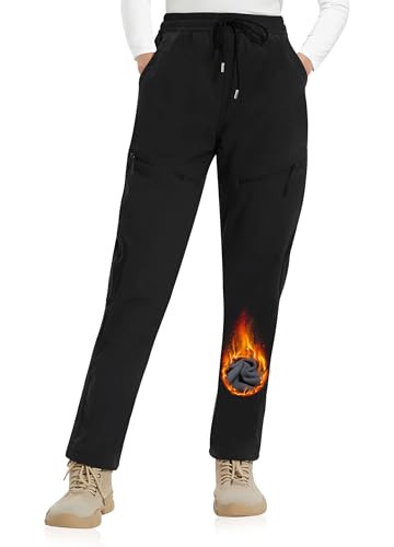 ATLASLAVA Skihose Damen Fleece Gefüttert Wasserdicht Softshellhose Wanderhose Winterhose Outdoor Hosen Winter ATLASLAVA Skihose Damen Fleece Gefüttert Wasserdicht Softshellhose Wanderhose Winterhose Outdoor Hosen Winter von ATLASLAVA