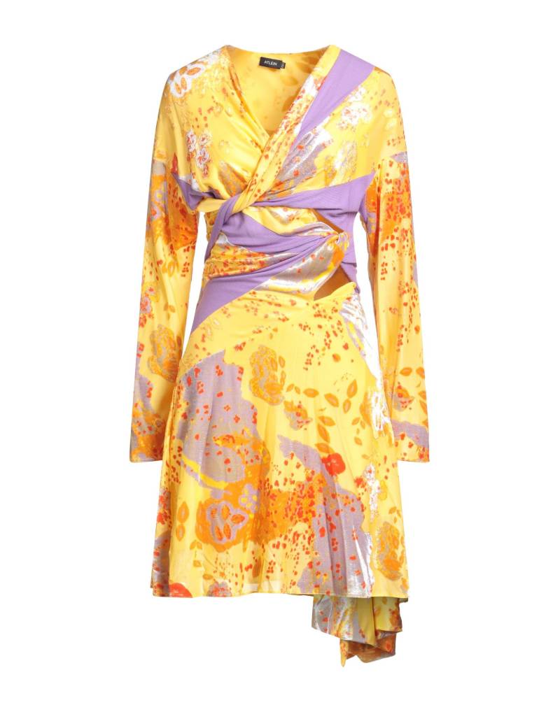 ATLEIN Midi-kleid Damen Gelb von ATLEIN