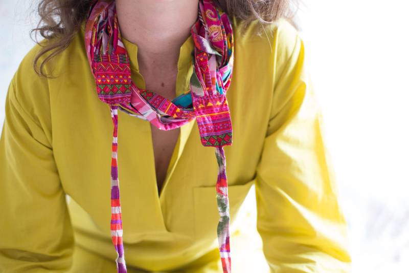 Sommerschal-Halskette Leichtes Boho-Chic-Accessoire von ATLIART