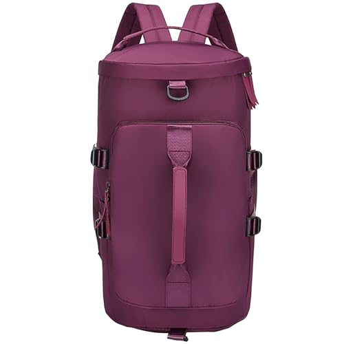 Sporttasche für Damen und Herren, multifunktionale Fitness-Reisetasche, Seesack, Wochenendtaschen, Reisen mit Schuhfach und Nassfach, wasserdichte Tragetaschen, violett, Größe, turnbeutel von ATLION