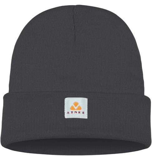 ATNKE Strick Beanie Mütze Dehnbar Weich Warm Täglich Winter Mützen mit Manschetten für Herren und Damen Geschenke/Noble Gray von ATNKE