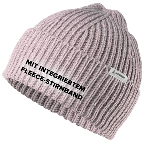 ATOMIC ALPS Knit Beanie - Gull Gray OSFA - Strickmütze für Herren & Damen - Weiche & atmungsaktive Mützen - Warme Wintermütze aus hautfreundlichem Material - Graue Mütze mit kuscheligem Fleece von ATOMIC