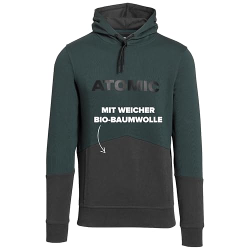 ATOMIC RS HOODIE in Größe M - Pine Grove / Anthracite - Kapuzenpullover für Herren & Damen - Weich, bequem & aus Baumwolle gefertigt - Sweatshirt mit Atomic Logo - Ideal zum Entspannen von ATOMIC