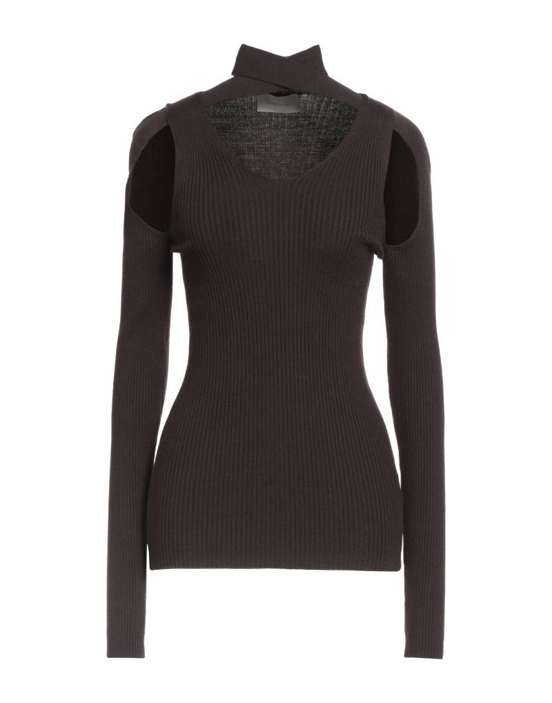 ATOMOFACTORY Rollkragenpullover Damen Dunkelbraun von ATOMOFACTORY