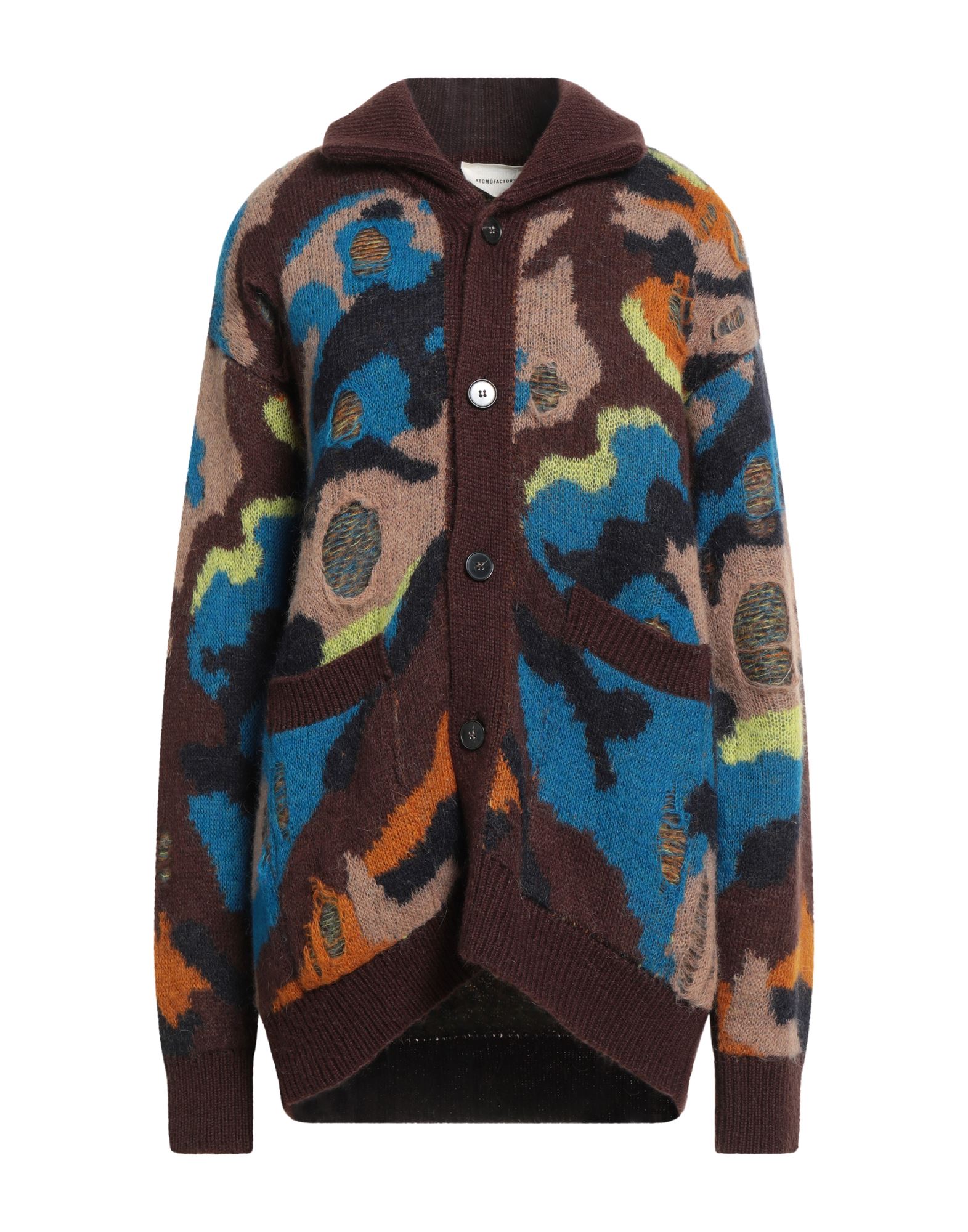 ATOMOFACTORY Strickjacke Damen Schokobraun von ATOMOFACTORY