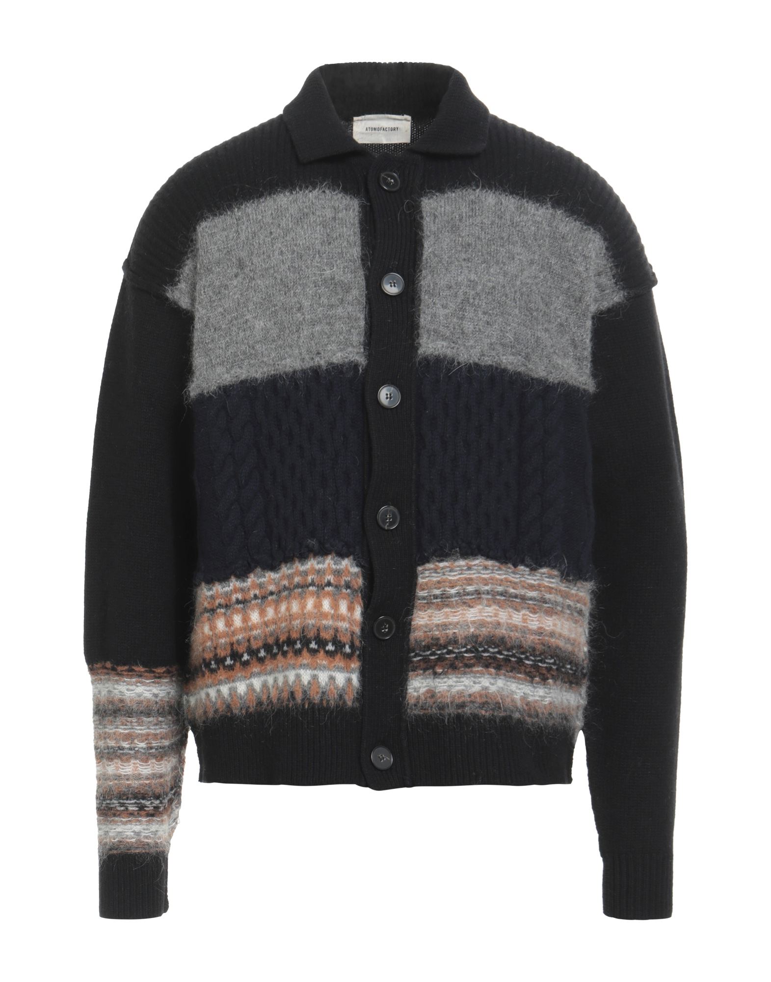 ATOMOFACTORY Strickjacke Herren Schwarz ATOMOFACTORY Strickjacke Herren Schwarz von ATOMOFACTORY