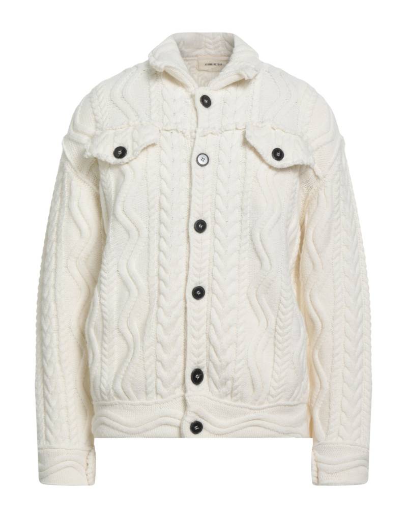 ATOMOFACTORY Strickjacke Herren Weiß von ATOMOFACTORY
