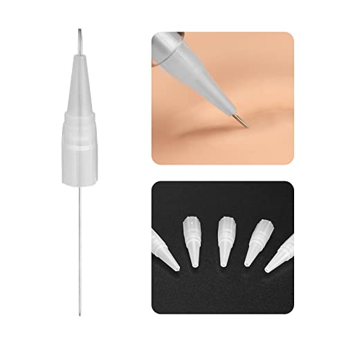 ATOMUS 100pcs Tattoo Eyebrow Needle and Tip Set Disposable Microblading Needles 3R for Tattoo Machine Permanent Makeup Lips Eyeliner von ATOMUS