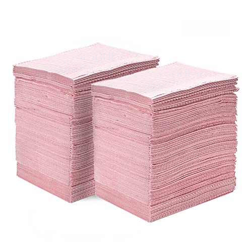 ATOMUS 125Pcs Disposable Dental Bibs Waterproof Mat Leakproof Clean Tablecloths Underpad Beauty Salon Tattoo Protector Pad Sheet(pink) von ATOMUS