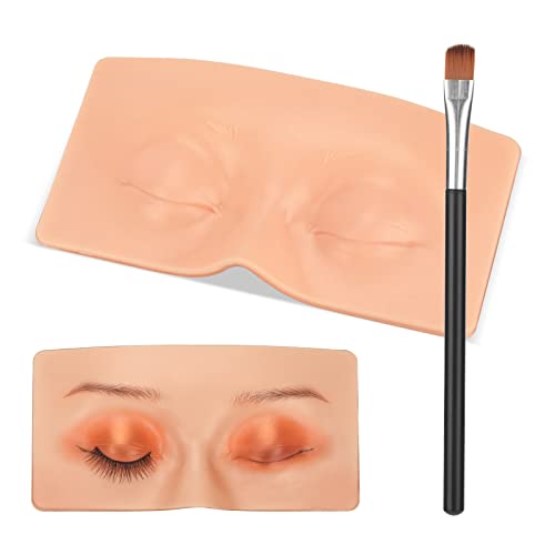 ATOMUS 3D Silicone Eye Face Makeup Practice Board Reusable Perfect Aid to Practicing Eye Makeup Eyebrow Eyeliner Eye Shadow Eyelash Extension Training(close eyes) von ATOMUS