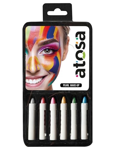 6 Make-up-Stifte mit Perlmutt – Mehrfarbig – Einheitsgröße 6 Make-up-Stifte mit Perlmutt – Mehrfarbig – Einheitsgröße von ATOSA