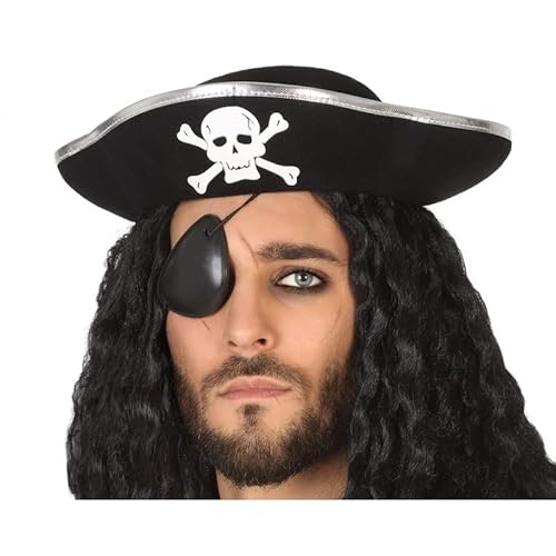 Atosa 51063 Pirata Piratenhut, Erwachsene Unisex, Schwarz, Talla única von ATOSA