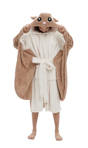 ATOZ Bademantel Fliegendes Eichhörnchen Flanell Erwachsene Tierpyjamas Kapuzen-Bademantel Karikatur Nachthemd Für L von ATOZ