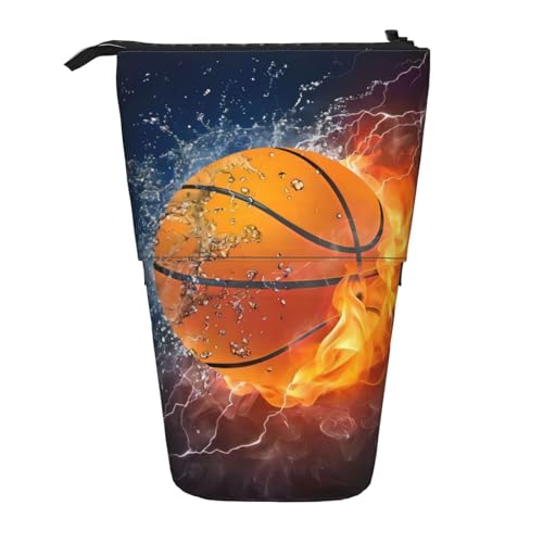 ATOurDealss Basketball auf Feuer und Wasser Flamme Spritzdruck Bleistift Teleskop Fall Schreibwaren Aufbewahrungstasche Federmäppchen Erwachsene Aufbewahrungsbox, Schwarz , Einheitsgröße, ATOurDealss Basketball auf Feuer und Wasser Flamme Spritzdruck Bleistift Teleskop Fall Schreibwaren Aufbewahrungstasche Federmäppchen Erwachsene Aufbewahrungsbox, Schwarz , Einheitsgröße, von ATOurDealss