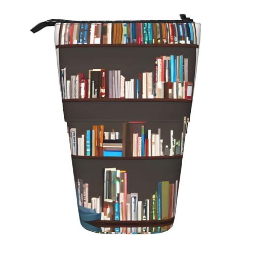 ATOurDealss Bibliotheks-Bücherregal, Teleskop-Federmäppchen, Federmäppchen, Organizer, Schreibwaren, Stifteetui mit Reißverschluss, Schwarz , Einheitsgröße, Federmäppchen ATOurDealss Bibliotheks-Bücherregal, Teleskop-Federmäppchen, Federmäppchen, Organizer, Schreibwaren, Stifteetui mit Reißverschluss, Schwarz , Einheitsgröße, Federmäppchen von ATOurDealss