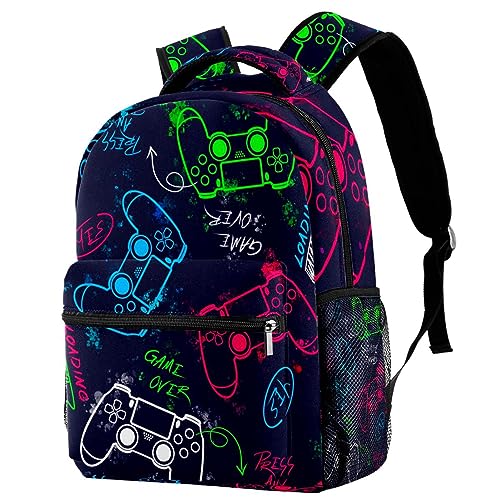 ATOurDealss Cooler Game-Controller-Schulranzen-Rucksack für Jungen, Büchertasche, Reiserucksack, Gamepad-Controller, One size von ATOurDealss