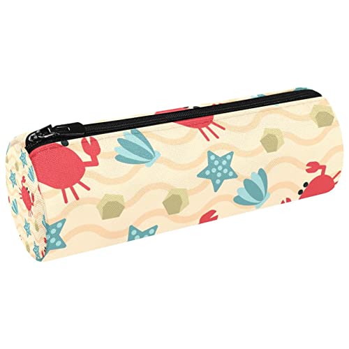 ATOurDealss Federmäppchen, Stifteetui, einfaches Schreibwarenetui, 20 cm, Rot und Blau, mehrfarbig15, Einheitsgröße, Federmäppchen von ATOurDealss