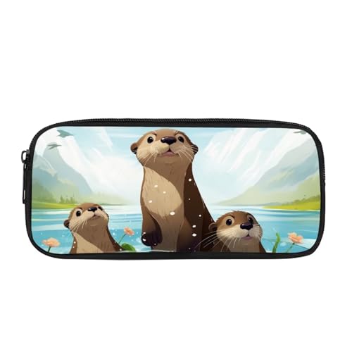 ATOurDealss Federmäppchen für Kinder, Dinosaurier-Federmäppchen mit robustem Reißverschluss für Jungen, Faultier-Aufdruck, Einheitsgröße, Federmäppchen von ATOurDealss