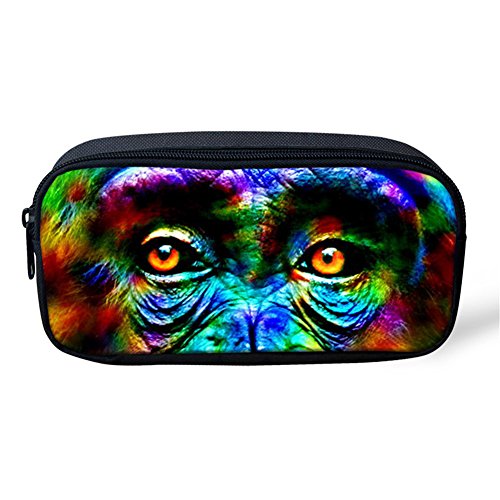 ATOurDealss Federmäppchen für Kinder, Jungen, Camouflage, Ti-ger Augen, affe, Einheitsgröße, Federmäppchen von ATOurDealss