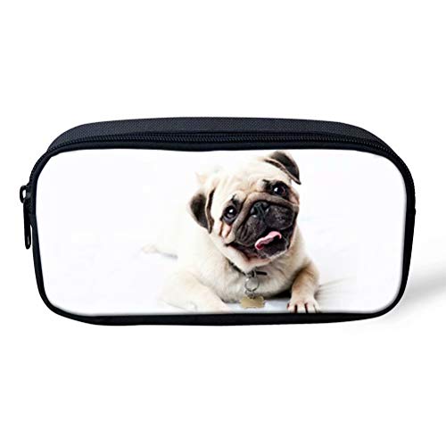 ATOurDealss Federmäppchen mit 3D-Dinosaurier-Druck, für Jungen, grünes Segeltuch, für Kinder, Schreibwaren, Stifteetui, Münzbeutel, mops, Einheitsgröße, Federmäppchen von ATOurDealss