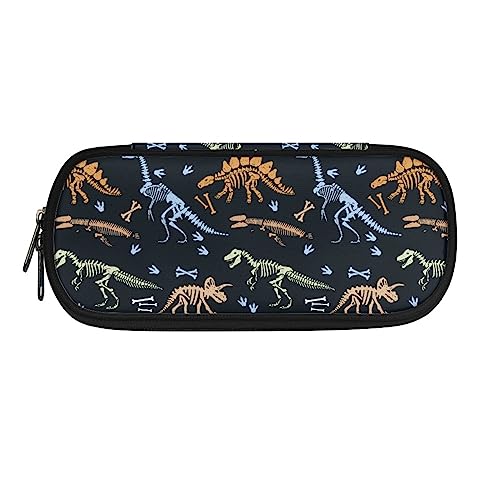 ATOurDealss Federmäppchen mit Aufdruck "Love Kittens", großes Fassungsvermögen, Federmäppchen, Schreibwaren, Stiftetasche für Jungen und Mädchen, Dinosaurier, Einheitsgröße, Federmäppchen von ATOurDealss