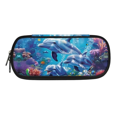 ATOurDealss Federmäppchen mit Blumenmotiv für Mädchen, leichte Stiftehalter, große Kapazität, für den Schulanfang, Federmäppchen, Organizer, Geldbörse, Delphin 2, Einheitsgröße, Federmäppchen ATOurDealss Federmäppchen mit Blumenmotiv für Mädchen, leichte Stiftehalter, große Kapazität, für den Schulanfang, Federmäppchen, Organizer, Geldbörse, Delphin 2, Einheitsgröße, Federmäppchen von ATOurDealss