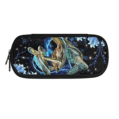 ATOurDealss Federmäppchen mit Blumenmotiv für Mädchen, leichte Stiftehalter, große Kapazität, für den Schulanfang, Federmäppchen, Organizer, Geldbörse, Schildkröte mit Blumenmuster, Einheitsgröße, ATOurDealss Federmäppchen mit Blumenmotiv für Mädchen, leichte Stiftehalter, große Kapazität, für den Schulanfang, Federmäppchen, Organizer, Geldbörse, Schildkröte mit Blumenmuster, Einheitsgröße, von ATOurDealss