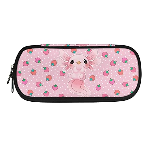 ATOurDealss Federmäppchen mit Blumenmotiv für Mädchen, leichte Stiftehalter, große Kapazität, für den Schulanfang, Federmäppchen, Organizer, Geldbörse, Strawberry Axolotl, Einheitsgröße, Federmäppchen ATOurDealss Federmäppchen mit Blumenmotiv für Mädchen, leichte Stiftehalter, große Kapazität, für den Schulanfang, Federmäppchen, Organizer, Geldbörse, Strawberry Axolotl, Einheitsgröße, Federmäppchen von ATOurDealss