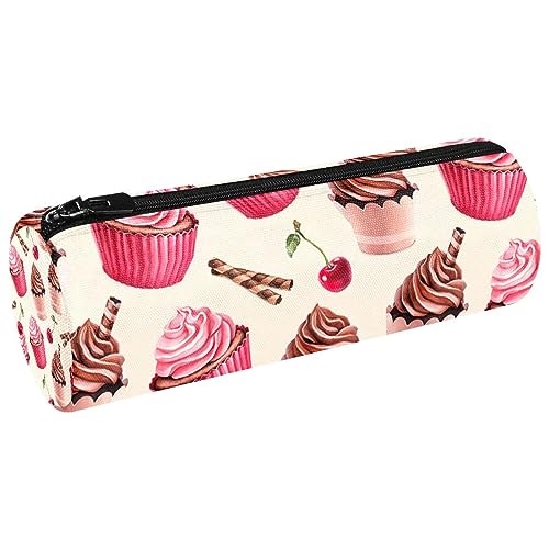 ATOurDealss Federmäppchen mit Cupcake-Muster, Stifteetui, einfache Schreibwaren-Tasche, 20 cm, mehrfarbig09, Einheitsgröße, Federmäppchen von ATOurDealss