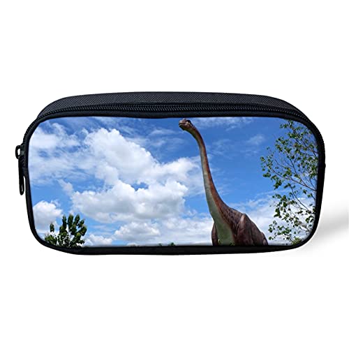 ATOurDealss Federmäppchen mit Totenkopfmotiv für Kinder, Jungen, Mädchen, Schulanfang, Dinosaurier 1, Einheitsgröße, Federmäppchen von ATOurDealss