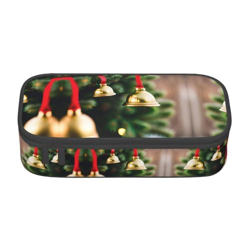 ATOurDealss Federmäppchen mit Weihnachtsbaum und Glocken, großes Fassungsvermögen, Federmäppchen, Stiftebeutel mit 4 Fächern, für Männer und Frauen, Weihnachtsbaum und B, Einheitsgröße, Federmäppchen ATOurDealss Federmäppchen mit Weihnachtsbaum und Glocken, großes Fassungsvermögen, Federmäppchen, Stiftebeutel mit 4 Fächern, für Männer und Frauen, Weihnachtsbaum und B, Einheitsgröße, Federmäppchen von ATOurDealss