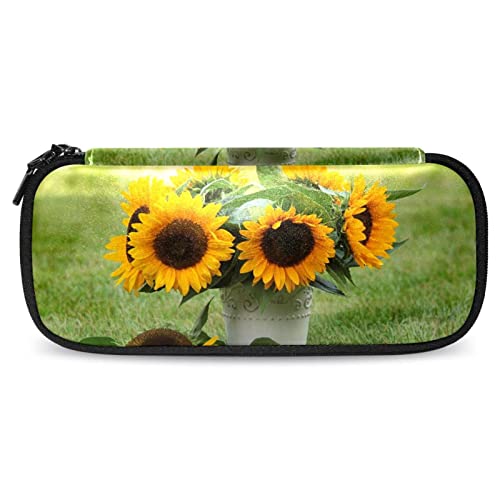 ATOurDealss Federmäppchen mit tropischen Blättern, Make-up-Pinsel-Tasche für Frauen und Mädchen, Mehrfarbig01, Einheitsgröße, Federmäppchen von ATOurDealss